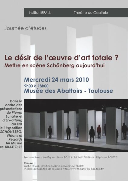 Erwartung: le désir de l’œuvre d&rsquo;art totale ?