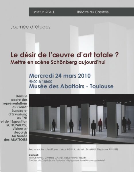 Erwartung: le désir de l’œuvre d'art totale ?