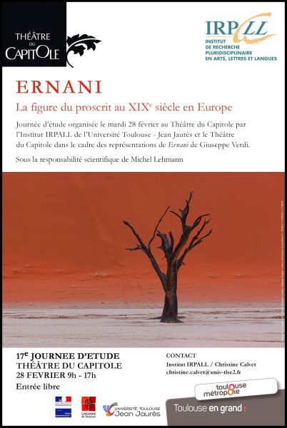 Ernani : la figure du proscrit dans les arts au XIXe siècle en Europe
