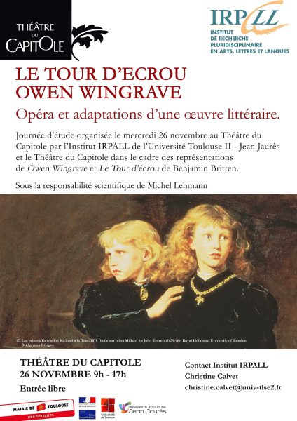 The Turn of the Screw & Owen Wingrave : opéra et adaptations d&rsquo;une œuvre littéraire.