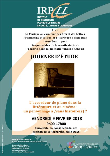 L&rsquo;accordeur de piano dans la littérature et au cinéma : un personnage à / sans histoire(s) ?