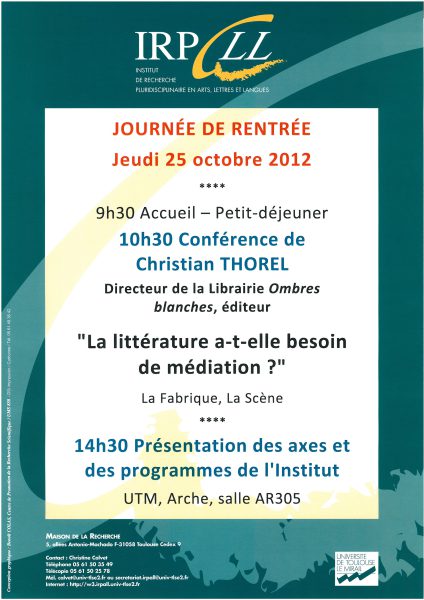 La littérature a-t-elle besoin de médiation ?