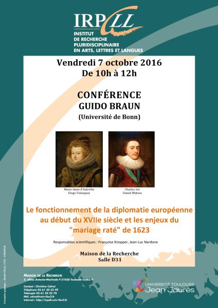 Le fonctionnement de la diplomatie européenne au début du XVIIe siècle et les enjeux du « mariage raté » de 1623