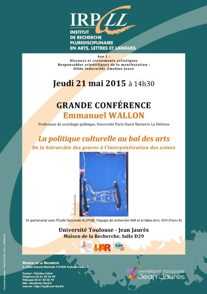 La politique culturelle au bal des arts. De la hiérarchie des genres à l&rsquo;interpénétration des scènes